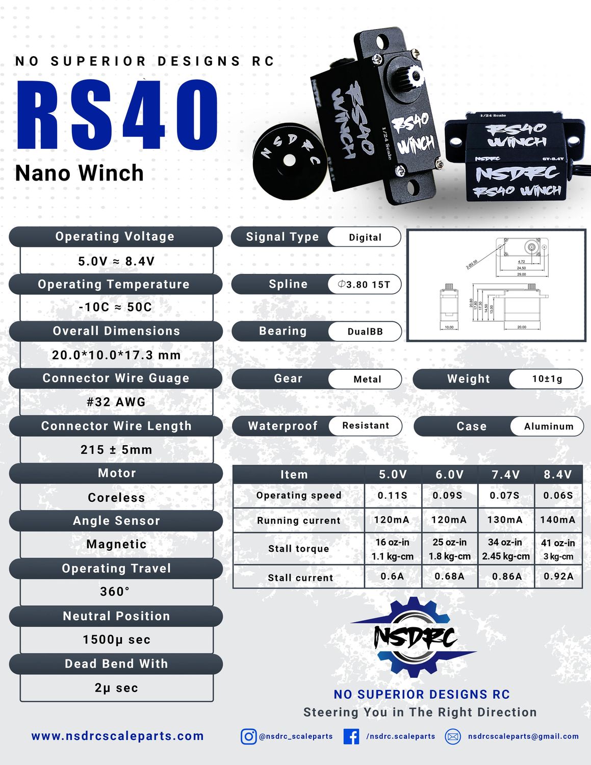 RS40 NANO WINCH