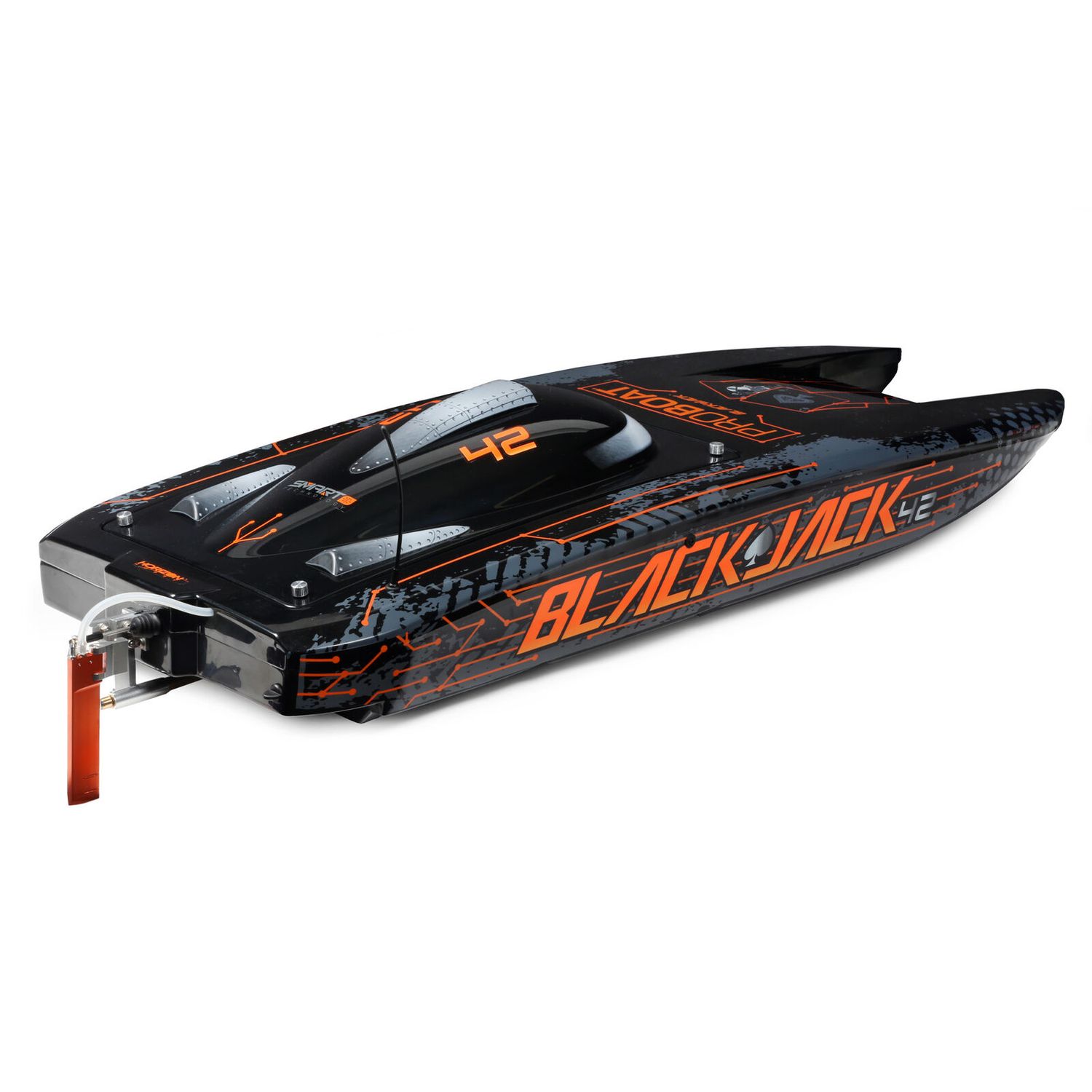 Blackjack 42&quot; 8S Brushless Catamaran RTR: Black/Orange