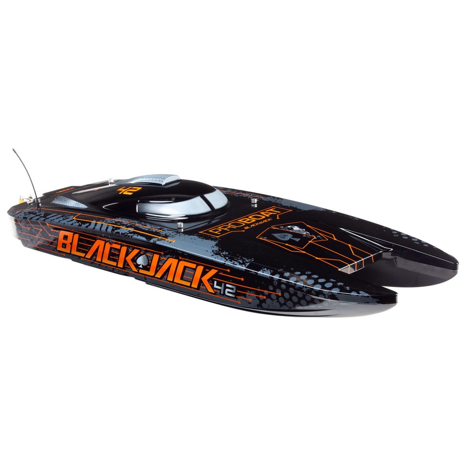 Blackjack 42-inch Brushless 8S Cat,BLK/ORG:RTR