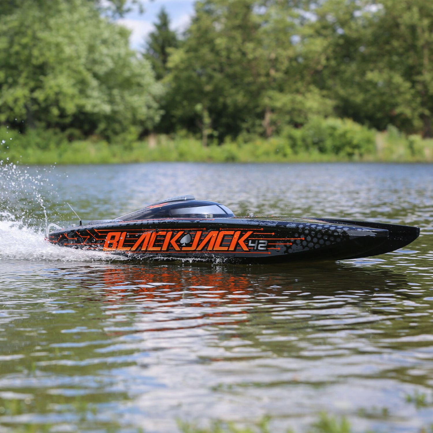 Blackjack 42-inch Brushless 8S Cat,BLK/ORG:RTR