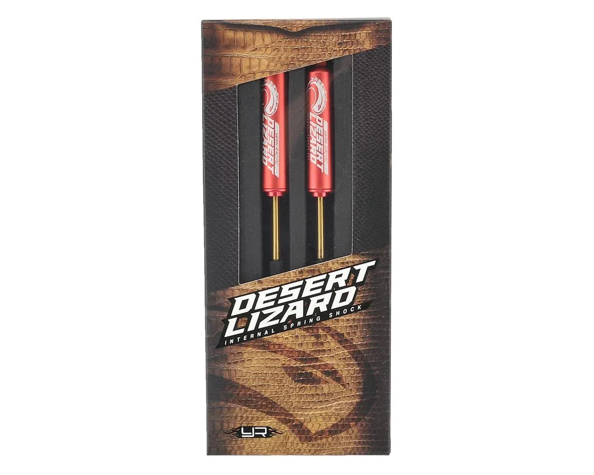 YEA-DDL-100RD  Yeah Racing 100mm Desert Lizard Two Stage Internal Spring Shock (2) (Red)