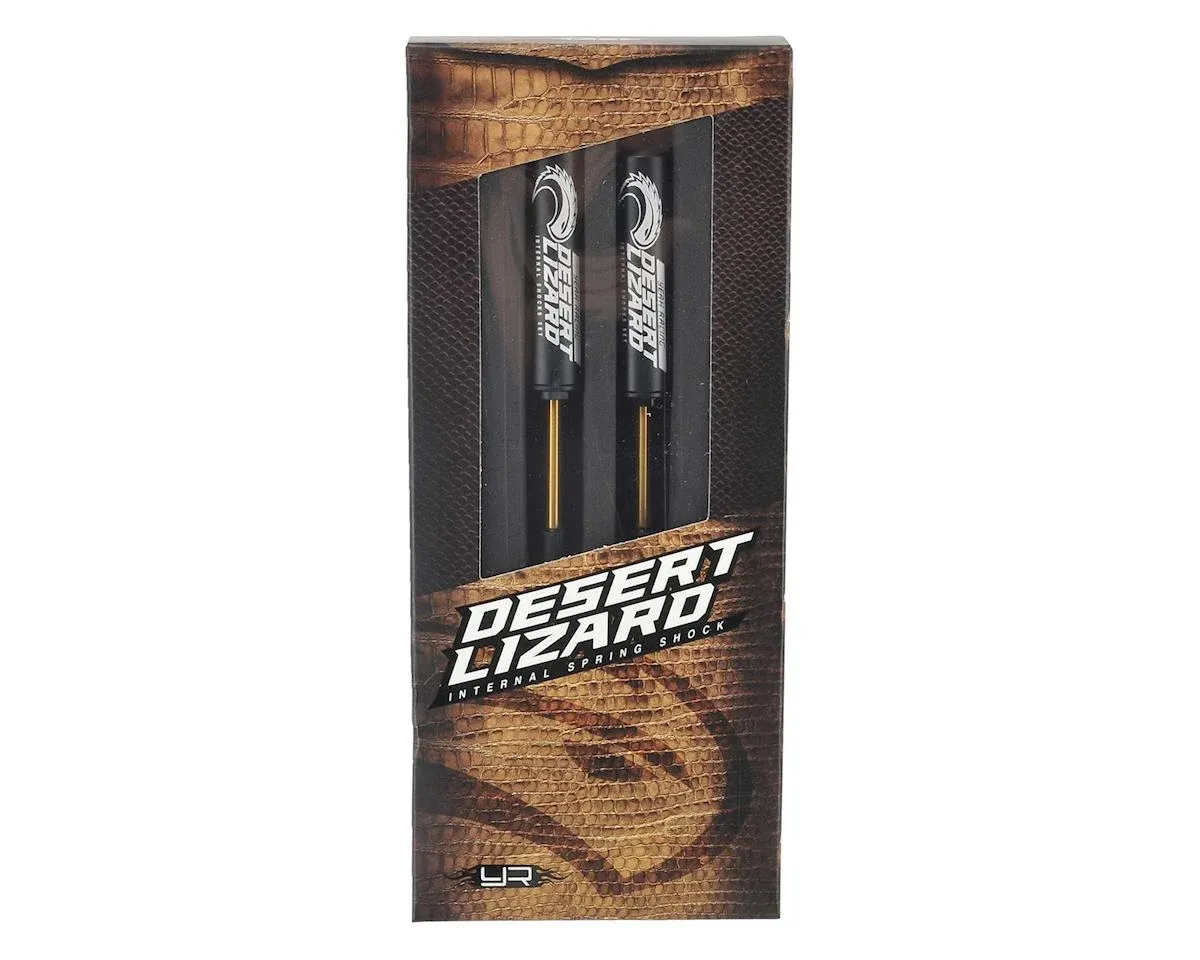Yeah Racing 100mm Desert Lizard Two Stage Internal Spring Shock (2) (Black)