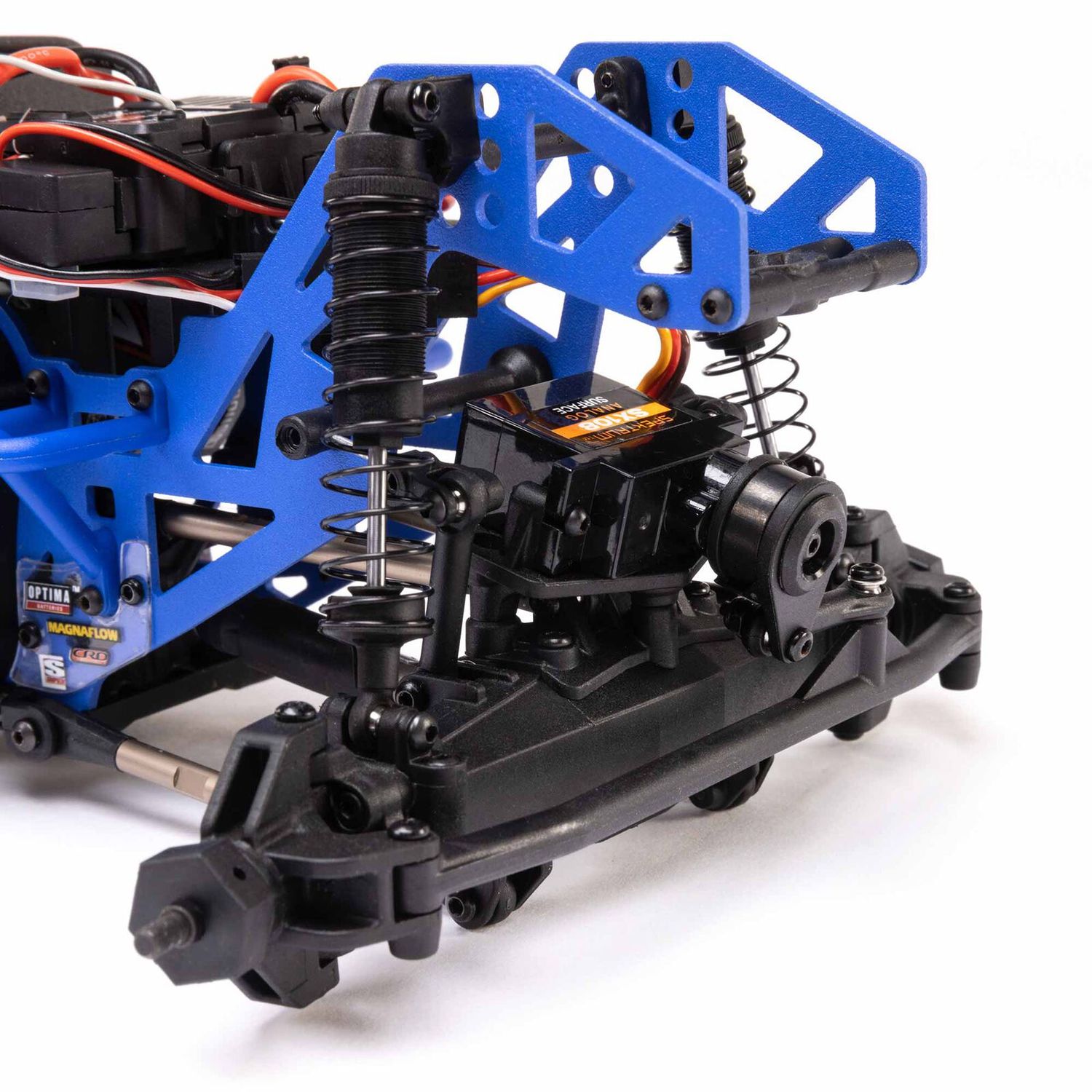 1/18 Mini LMT Son Uva Digger 2S 4X4 RTR Brushed Monster Truck (Battery &amp; Charger Included), Blue