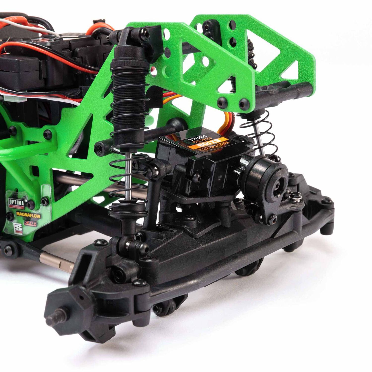 1/18 Mini LMT Grave Digger 2S 4X4 RTR Brushed Monster Truck (Battery &amp; Charger Included), Green