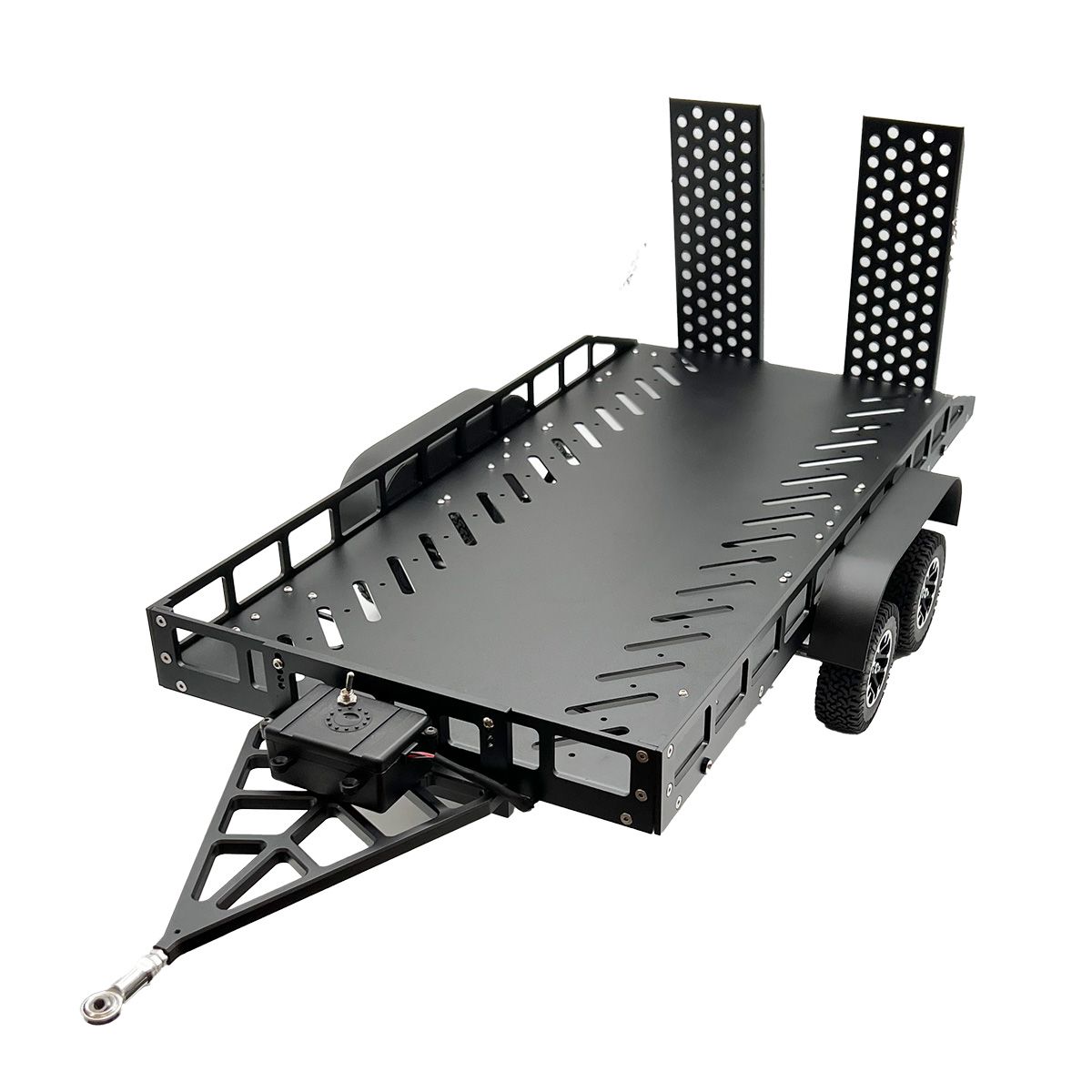 Bold R/C  1/10 Scale Full Metal Trailer with LED Lights (Black)