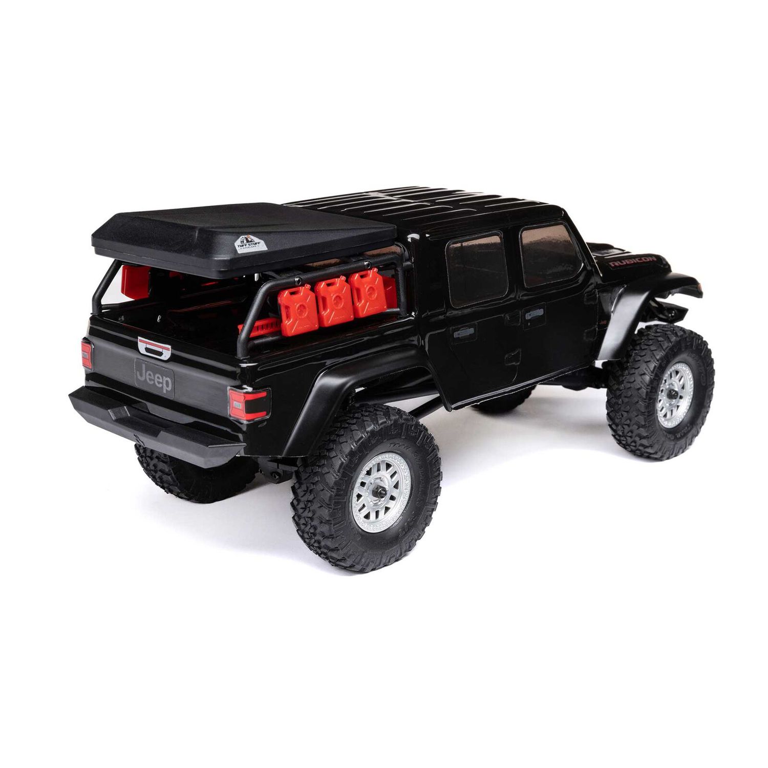 1/24 SCX24 Jeep JT Gladiator 4X4 RTR Brushed Rock Crawler (Battery &amp; Charger Included), Black