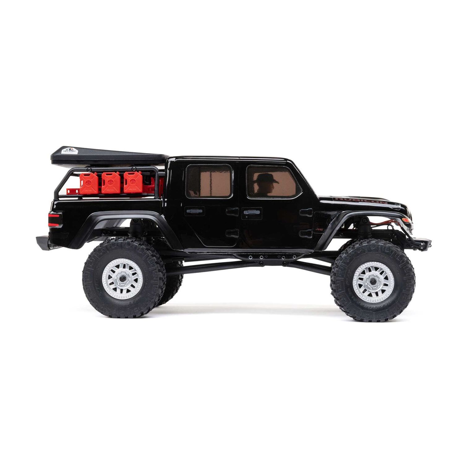 1/24 SCX24 Jeep JT Gladiator 4X4 RTR Brushed Rock Crawler (Battery &amp; Charger Included), Black