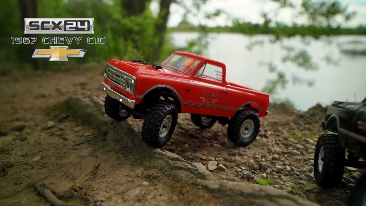 1/24 SCX24 1967 Chevrolet C10 4WD Truck RTR, Black