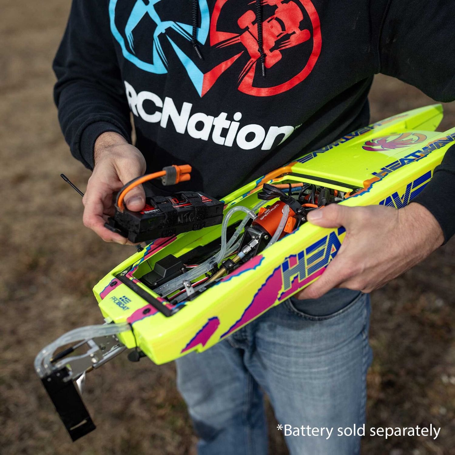 Blackjack 24&quot; V2 Catamaran Brushless, Heat Wave Visual: RTR