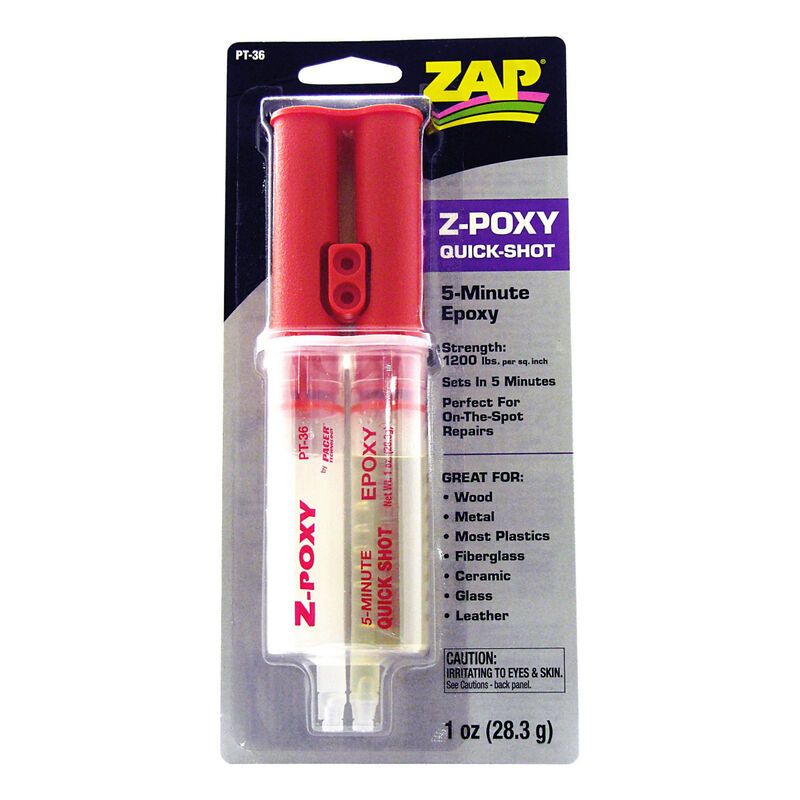 ZAP 5 Minute Quick Shot Epoxy, 1 oz