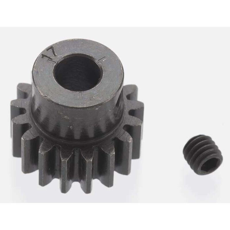 Extra Hard 17 Tooth Blackened Steel 32p Pinion 5mm