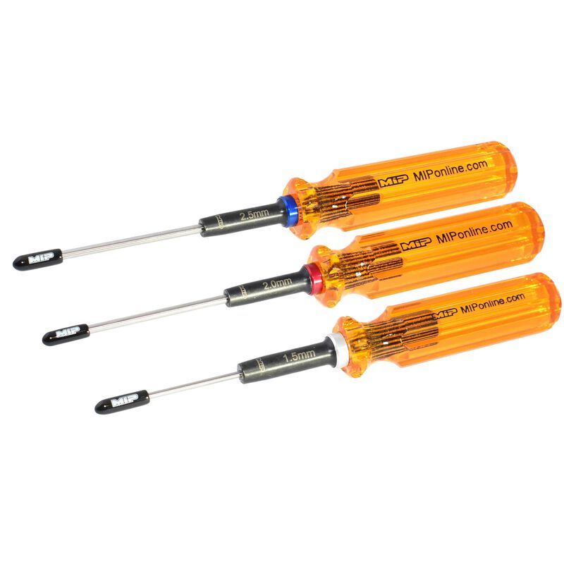 Hex Driver Wrench Set Gen 2, Metric (3), 1.5mm, 2.0mm, &amp; 2.5mm