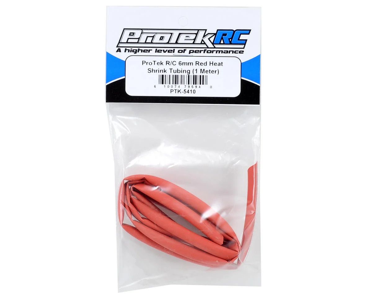 ProTek RC 6mm Red Heat Shrink Tubing (1 Meter)