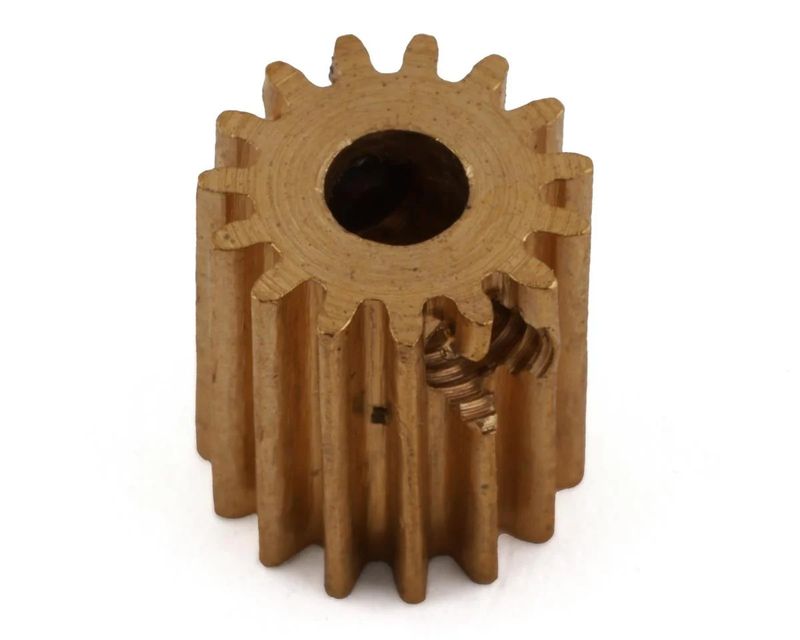 FTK-FUK-2058  Furitek 15T Mod 0.5 Brass Pinion Gear