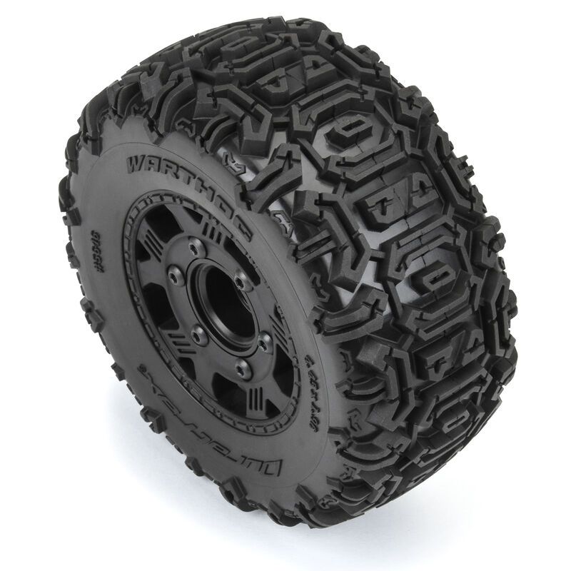 Warthog SC 2.2&quot;/3.0&quot; Off-Road Tires Mounted on Ripper Black 6x30 Removable 12mm Hex Wheels (2) for Slash 2wd &amp; Slash 4x4 Front or Rear