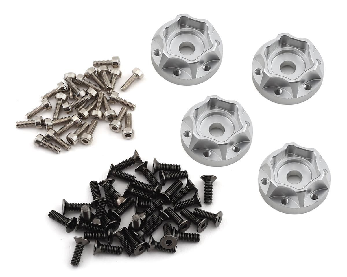Pit Bull Tires Raceline Clutch 1.55&quot; Aluminum Beadlock Scale Replica Wheels (Silver) (4)