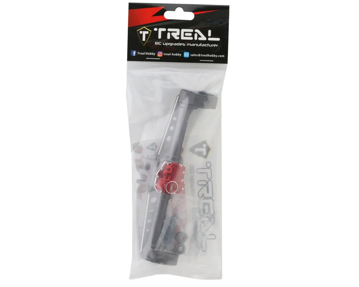 Treal Hobby Axial SCX10 III CNC Aluminum Rear Portal Axle Housing (Titanium)