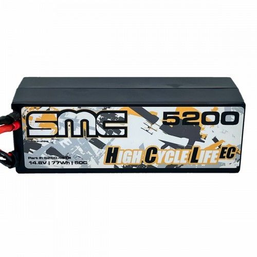 SMC V2 HCL-EC 14.8V 5200mAh 50C wired hardcase Lipo Battery (XT90 Anti-Spark Conn)