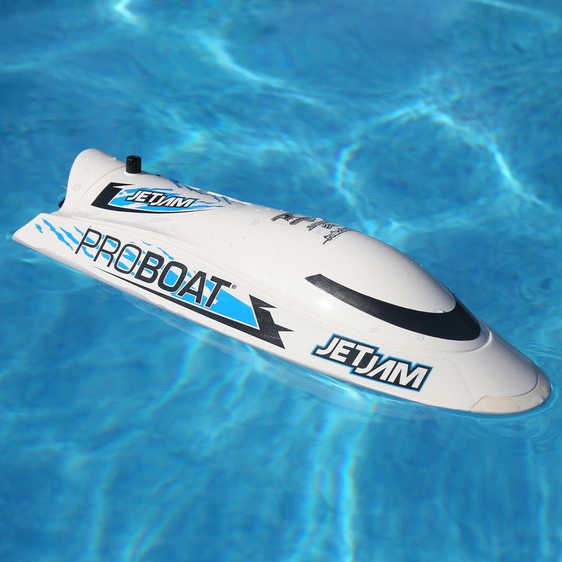 Jet Jam 12 Pool Racer, Brushed, White: RTR