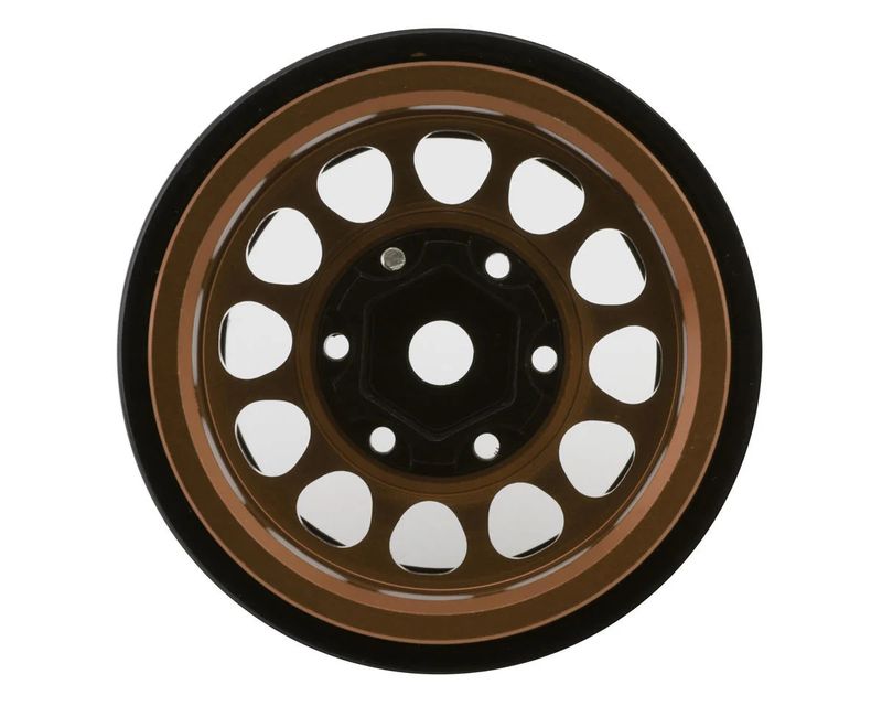 Treal Hobby Type I 1.0" Classic 12-Spoke Beadlock Wheels (Bronze) (4) (27.2g)