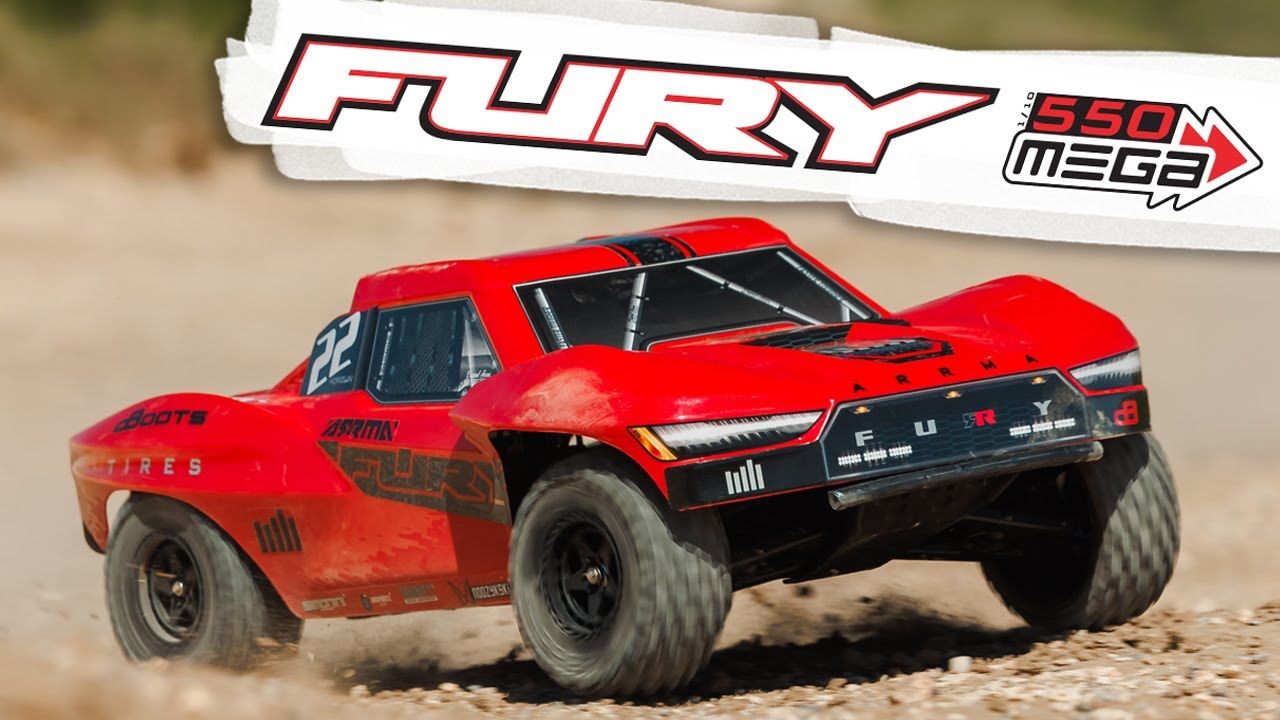 1/10 FURY 2wd SHORT COURSE TRUCK RTR WITH SMART BATTERY &amp; CHARGER, RED