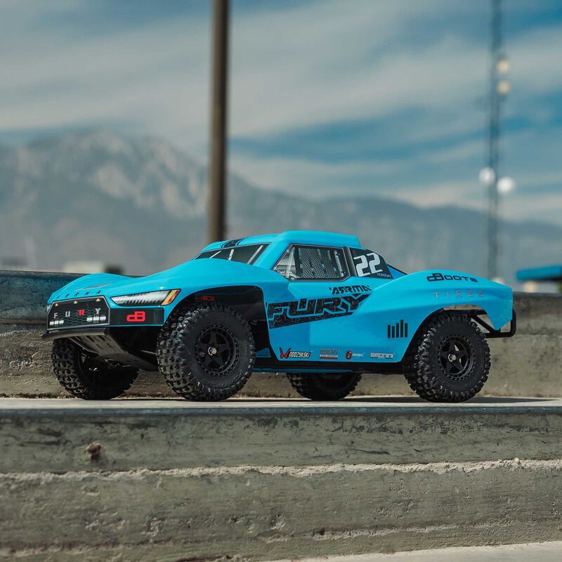 1/10 FURY 2WD RTR Brushed Short Course Truck (Battery &amp; Charger Included), Blue