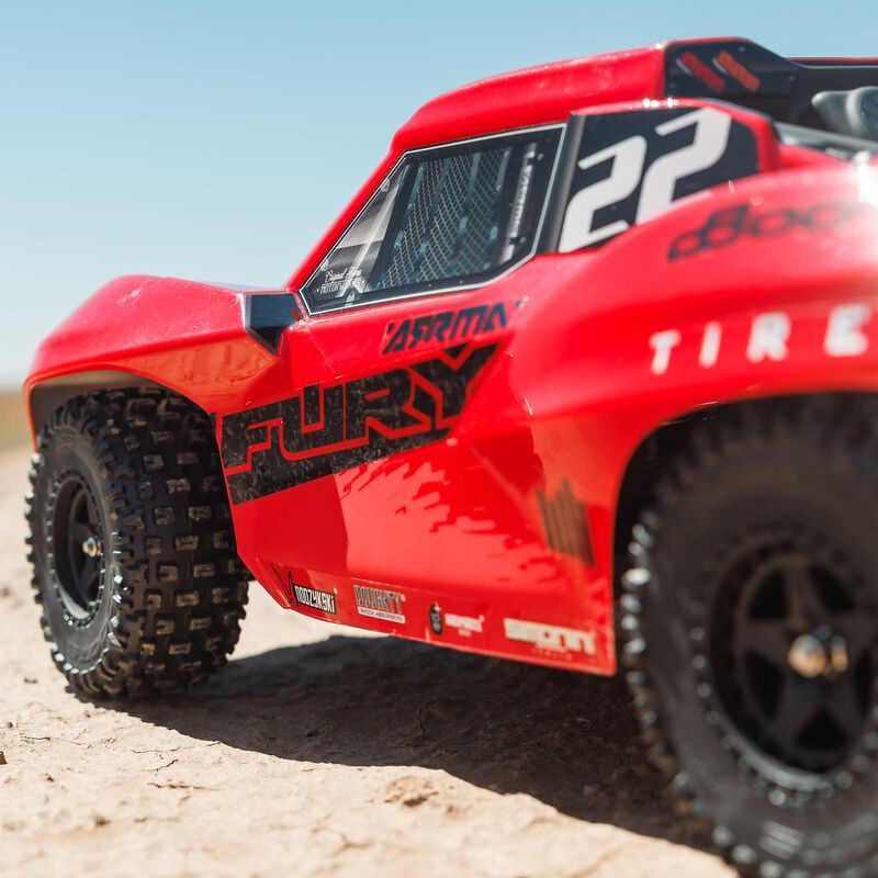 1/10 FURY 2wd SHORT COURSE TRUCK RTR WITH SMART BATTERY &amp; CHARGER, RED