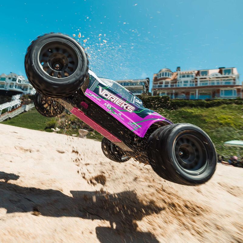 1/10 VORTEKS 2WD RTR Brushed Stadium Truck (Battery &amp; Charger Included), Purple