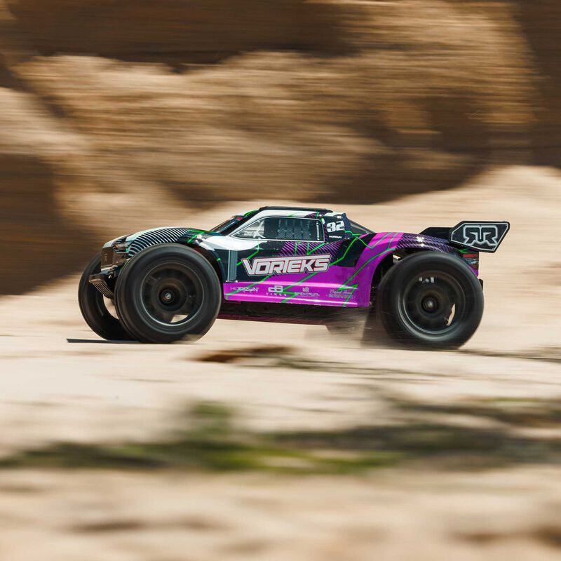1/10 VORTEKS 2WD RTR Brushed Stadium Truck (Battery &amp; Charger Included), Purple