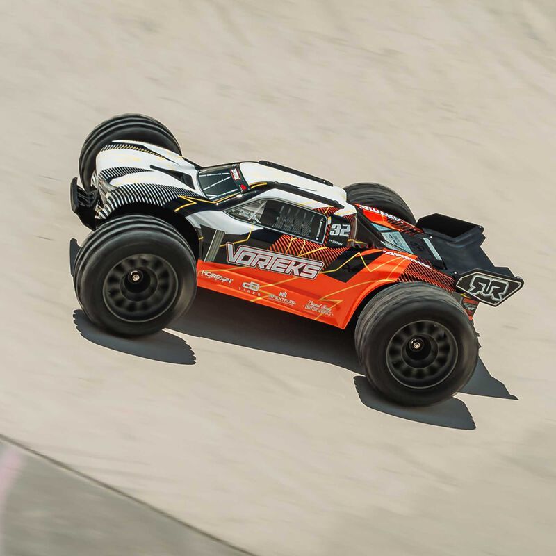 1/10 VORTEKS 2WD RTR Brushed Stadium Truck (Battery &amp; Charger Included), Orange