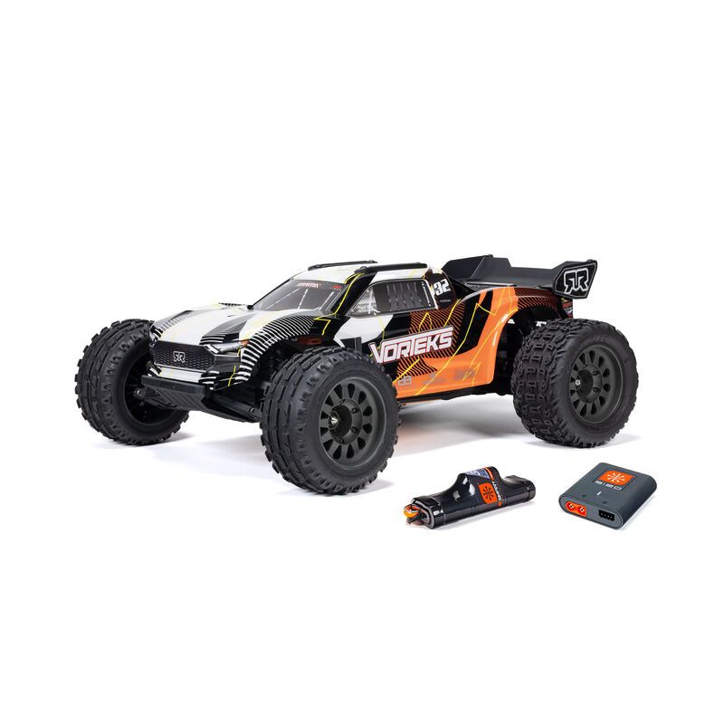1/10 VORTEKS 2WD RTR Brushed Stadium Truck (Battery &amp; Charger Included), Orange