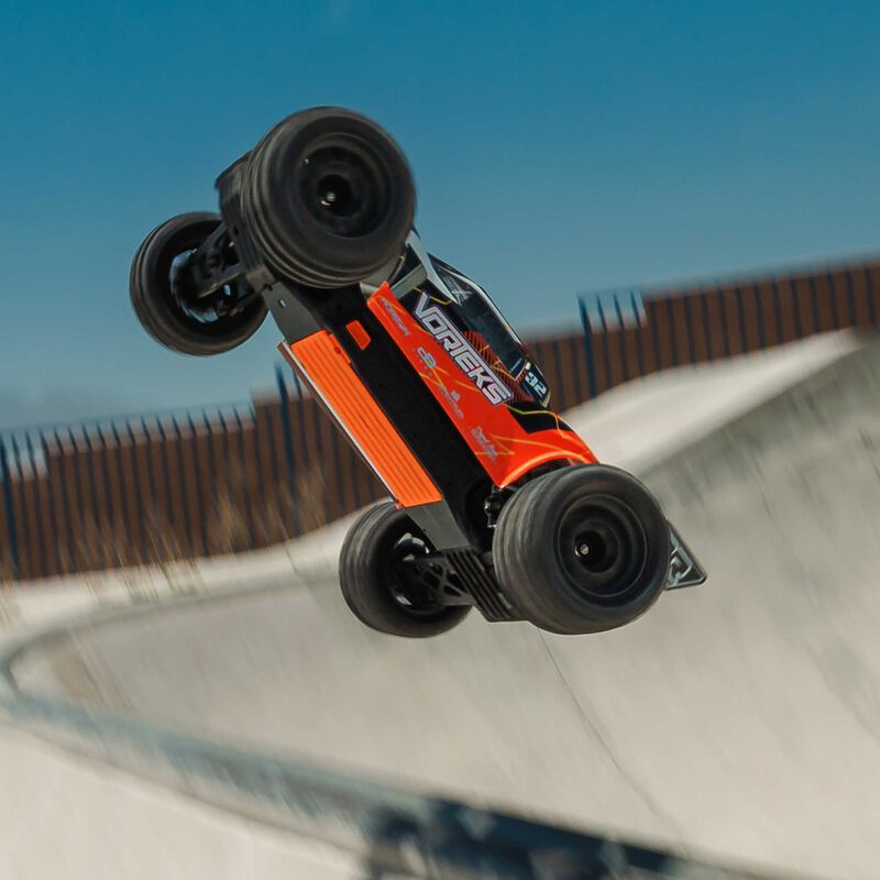 1/10 VORTEKS 2WD RTR Brushed Stadium Truck (Battery &amp; Charger Included), Orange
