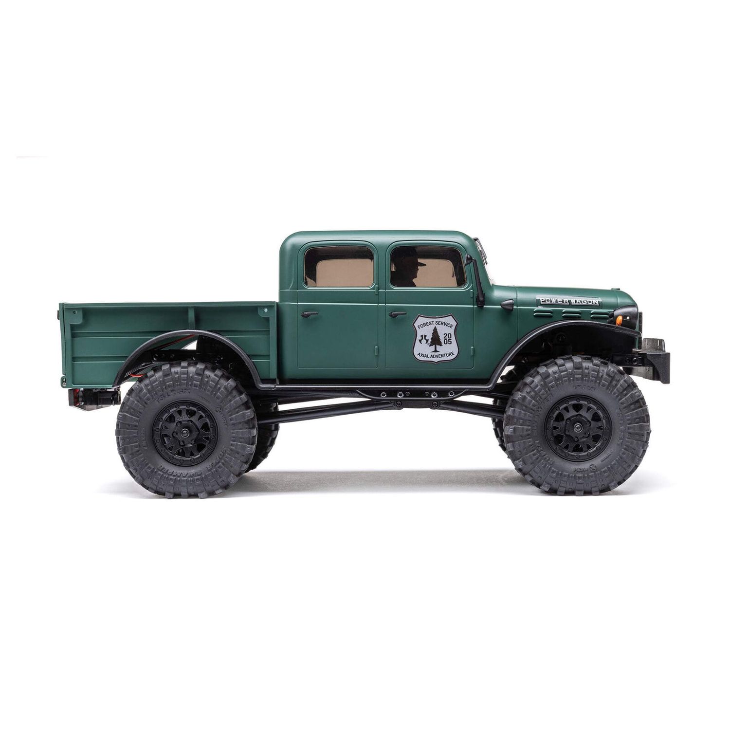 SCX24 40&#39;s 4 Door Dodge Power Wagon, Green: 1/24 4WD-RTR