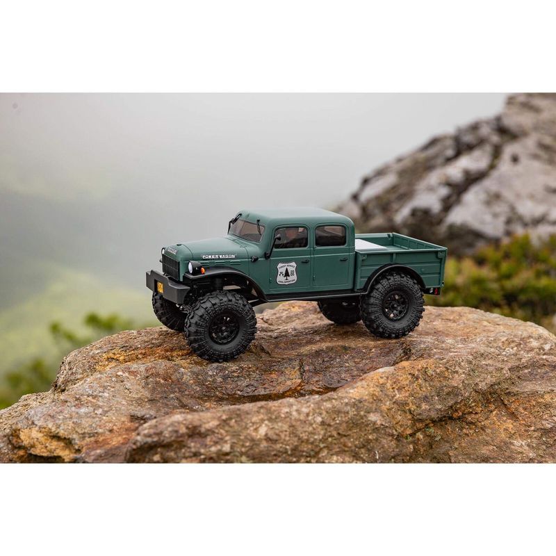 SCX24 40&#39;s 4 Door Dodge Power Wagon, Green: 1/24 4WD-RTR