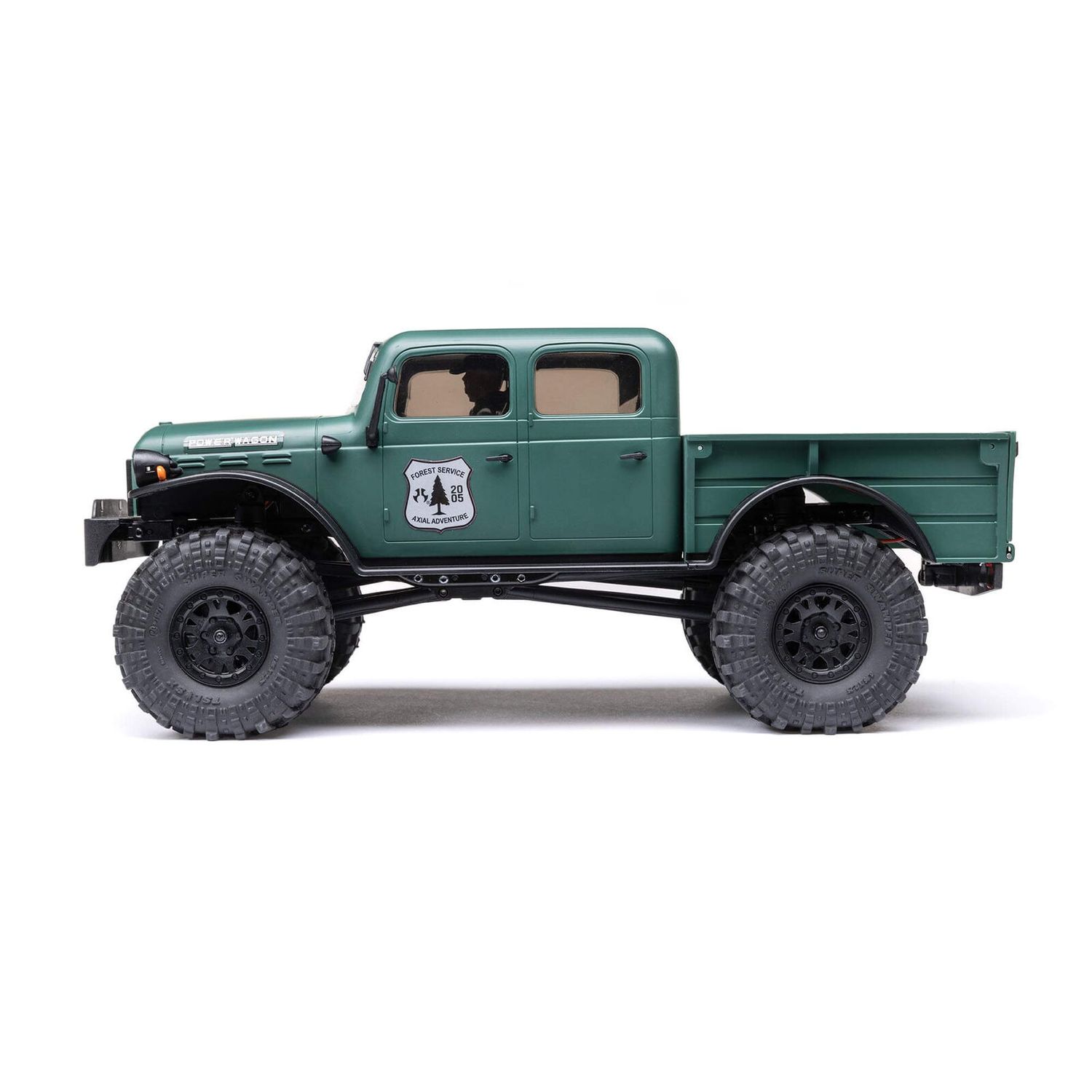 SCX24 40&#39;s 4 Door Dodge Power Wagon, Green: 1/24 4WD-RTR
