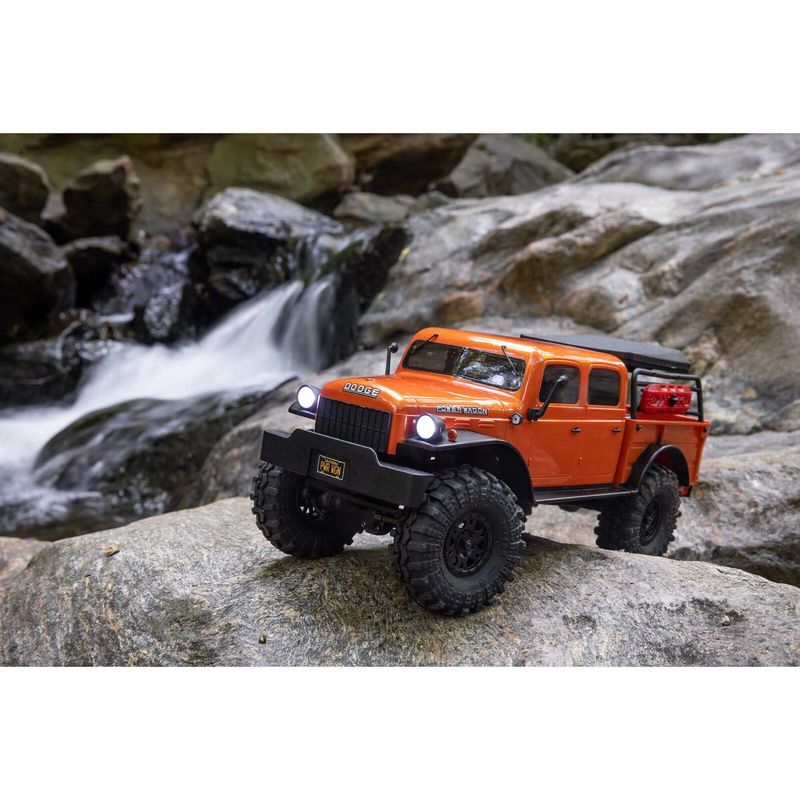 SCX24 40&#39;s 4 Door Dodge Power Wagon, Orange:1/24 4WD-RTR