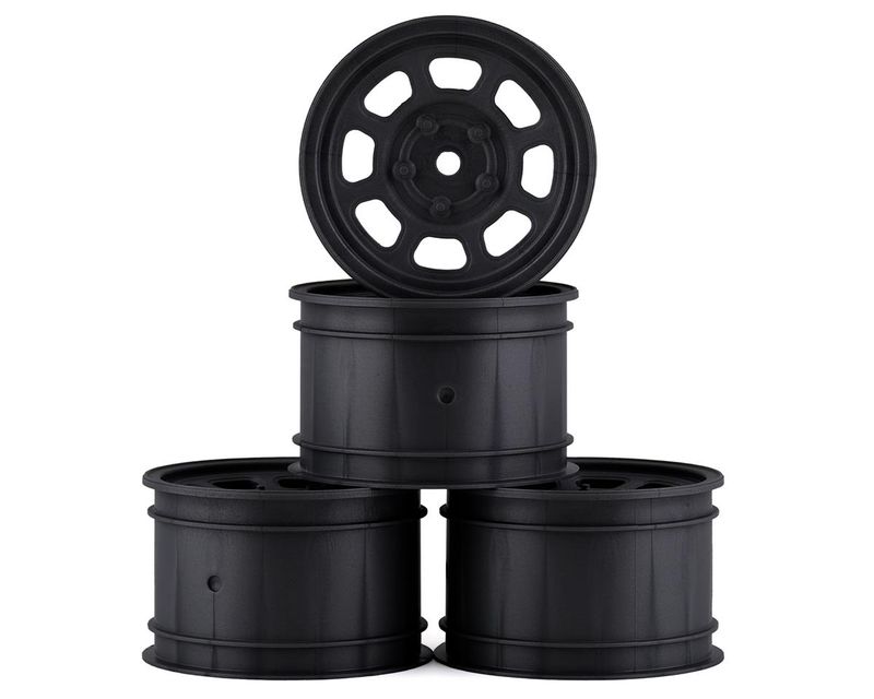 DE Racing Speedway Buggy Wheels for Associated B6 / TLR 22 / Customworks 4 / Rear / BLACK