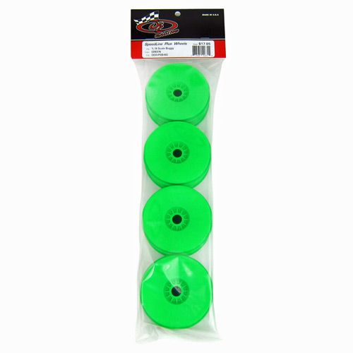 DE Racing Speedline PLUS Wheels for 1/8 Buggy / GREEN