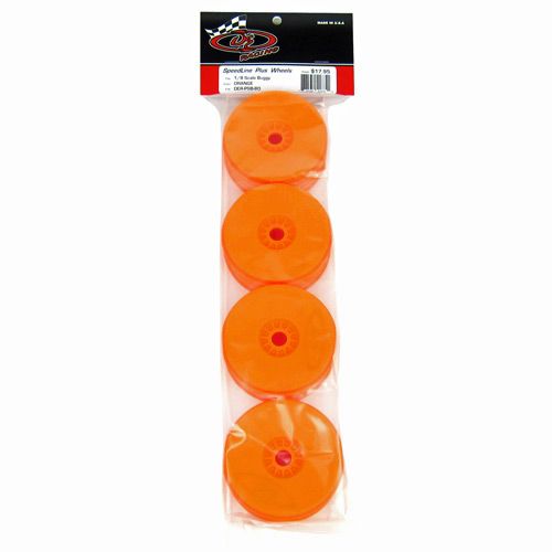 DE Racing Speedline PLUS Wheels for 1/8 Buggy / ORANGE