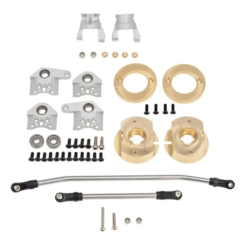 Alloy Caster, Steering Blocks Weight +146g Each w/Linkages for Wraith 2.2 &amp; RR10 C31496SILVER