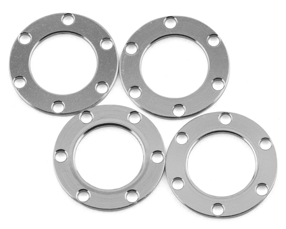 Samix SCX24 Aluminum &amp; Brass Adjustable Offset 1.0&quot; Beadlock Wheels (Black) (4) (23.75g)