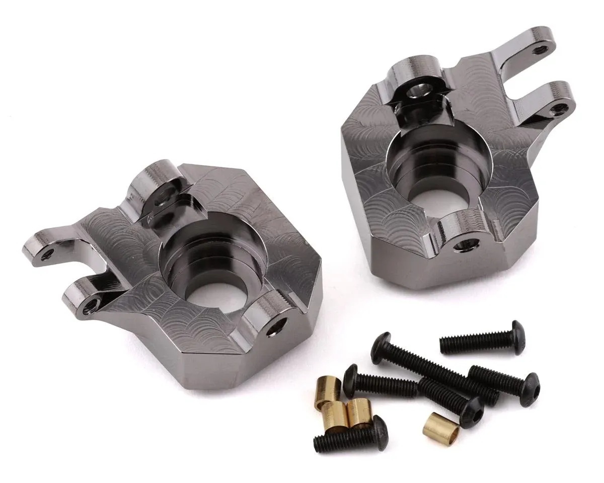 SSD RC SCX10 Pro &amp; III Straight Axle Heavy Brass Steering Knuckles (2)