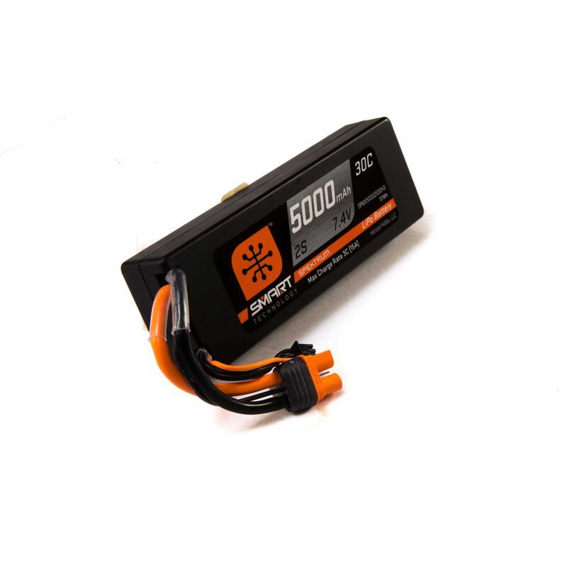 5000mAh 2S 7.4V Smart LiPo 30C Hardcase; IC3