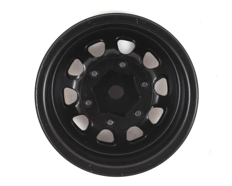SSD RC D Hole 1.55" Steel Beadlock Crawler Wheels (Black) (2)