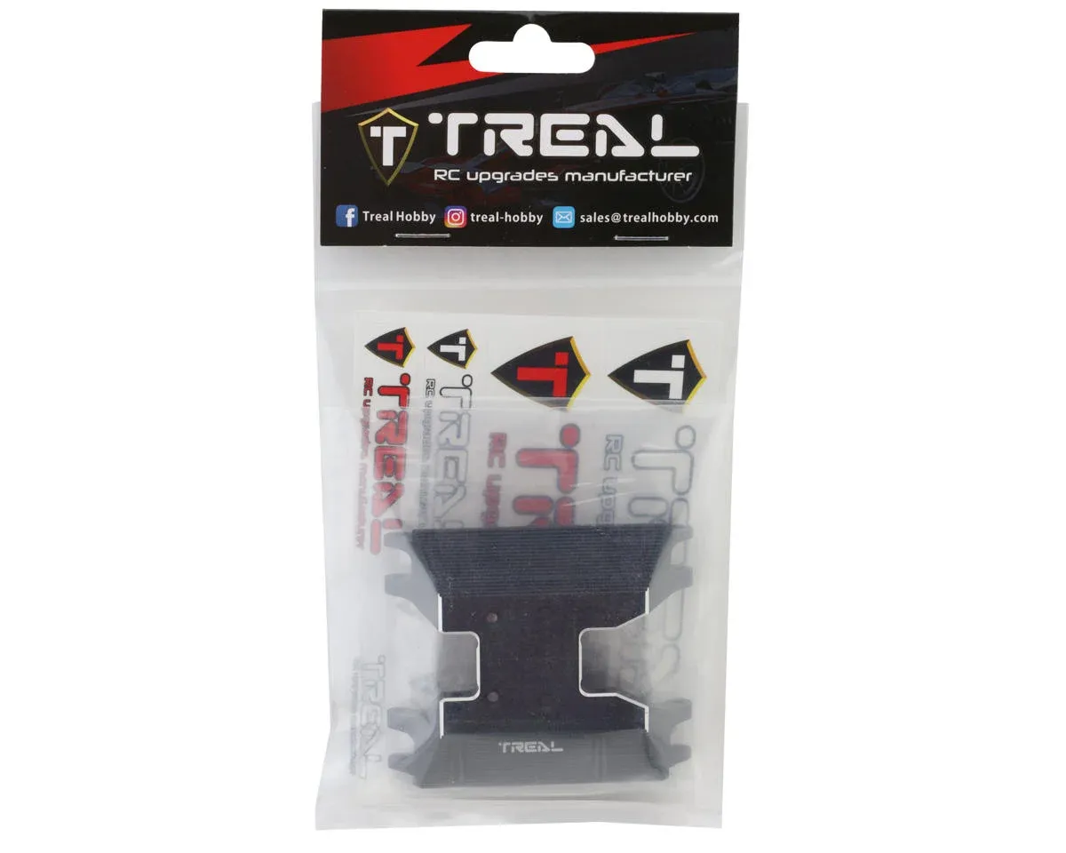 Treal Hobby Axial UTB18 Aluminum Chassis Skid Plate (Black)