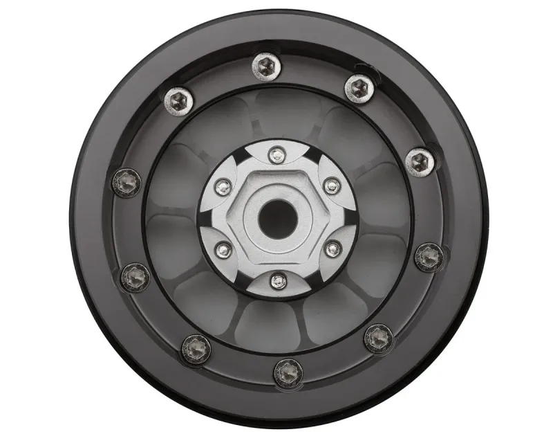 Treal Hobby Type A 1.9'' Spoked Beadlock Wheels (Titanium) (2)