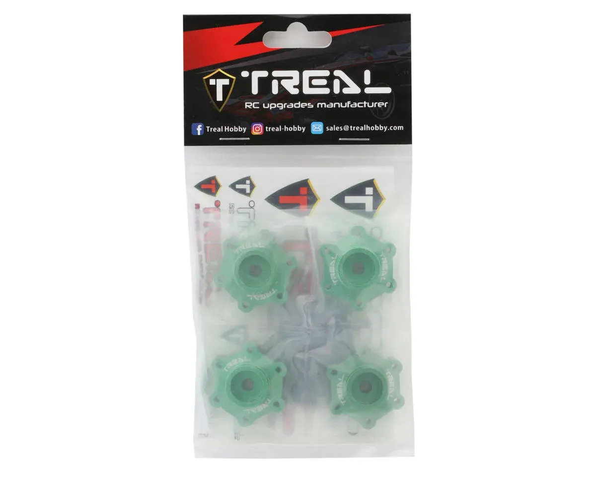 Treal Hobby Losi LMT Aluminum Wheel Hub Spacer (Green) (4) (+0mm)