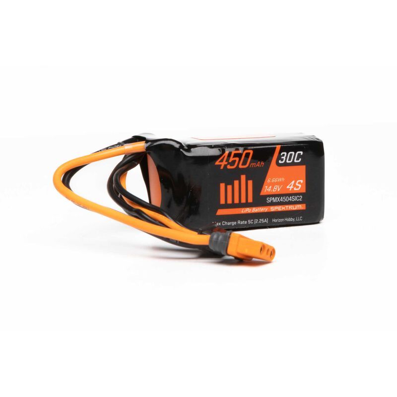 4S 450mAh 14.8V 30C LiPo Battery, IC2