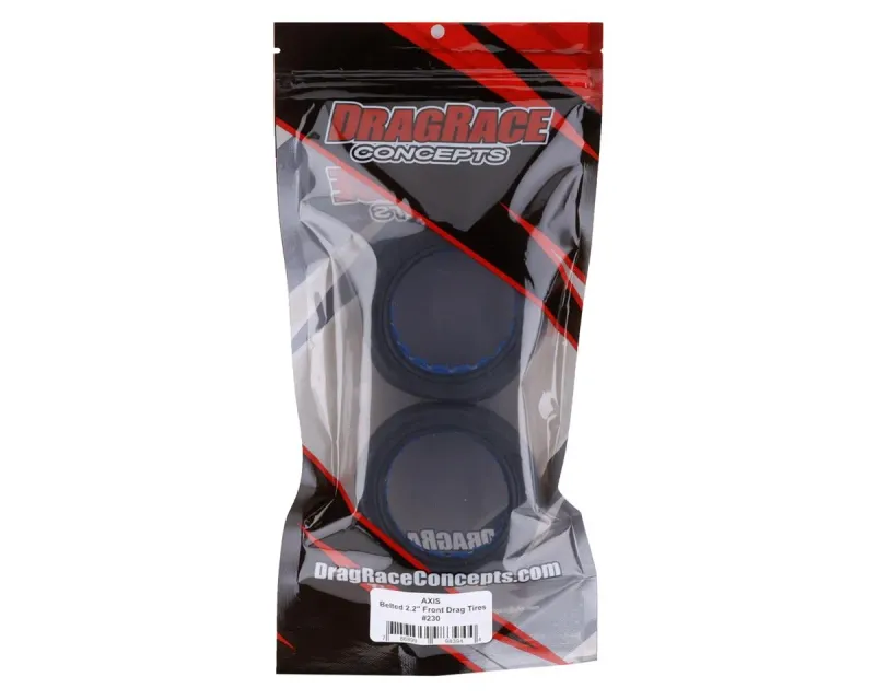 DragRace Concepts AXIS 2.2" Belted Front Drag Racing Tires (2) (40 Durometer)