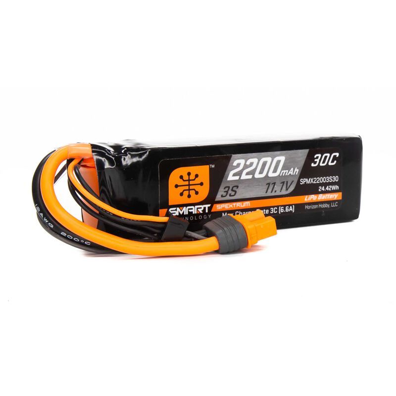 2200mAh 3S 11.1V Smart Li-Po 30C; IC3